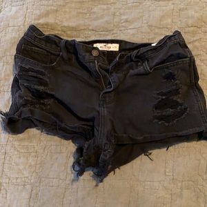 Hollister Co. size 9 distressed Black Shorts